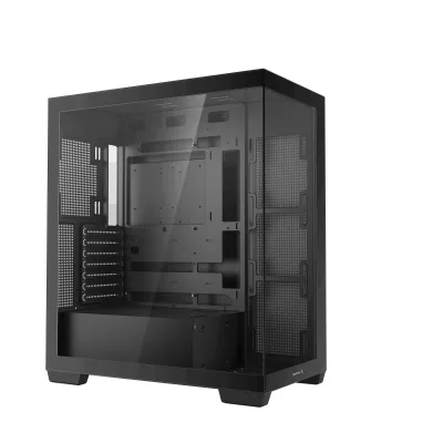 CARCASA DeepCool "CG580", middle tower, gaming, fara sursa, suporta 10xfan, USB 3.2 gen1 x 2, audio+mic, 7 sloturi expansiune, negru, "R-CG580-BKNDA0-G-1"