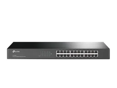 SWITCH TP-LINK 24 porturi 10/100Mbps. carcasa metalica. rackabil "TL-SF1024" (timbru verde 2 lei)