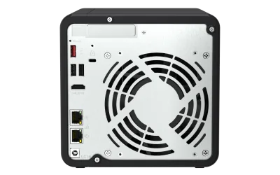 NAS QNAP 464 4-Bay, CPU Intel Celeron N5105/N5095 4-core/4-thread Processor, RAM 8 GB DDR4 (onboard, not expandable), HDD 4 x 2.5"/3.5" SATA 6Gbps + 2 x M.2 2280 PCIe Gen 3 x1 SSD slots (neincluse), LAN: 2 x 2.5GbE (optional 10GbE expansion via a PCIe