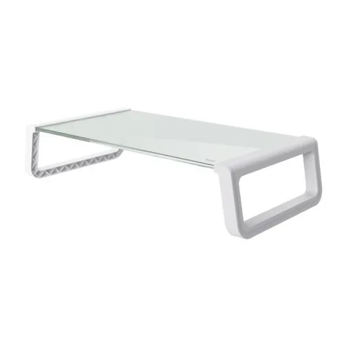 TRUST MONTA GLASS MONITOR STAND WHT "25351" (timbru verde 0.80 lei)