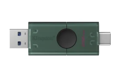 Memorie USB Kingston DataTraveler DuoG2 256 GB, USB Type-A / USB Type-C, Negru