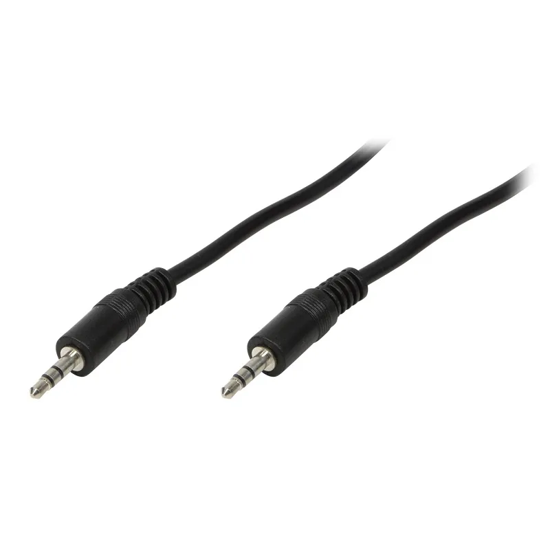 CABLU audio LOGILINK stereo (3.5 mm jack T/T), 1m, negru "CA1049" (timbru verde 0.08 lei)