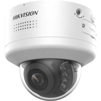 Camera de supraveghere IP Dome 4MP Hikvision DS-2CD2746G2H- IPTRZS2U/SL(2.8-12MM), lentila varifocala: 2.8-12mm, iluminare: Color: 0.0008 Lux @ (F1.2, AGC ON),B/W: 0 Lux cu IR: 40m, microfon incorporat, difuzor incorporat, interfata audio: 1/1, alarma: