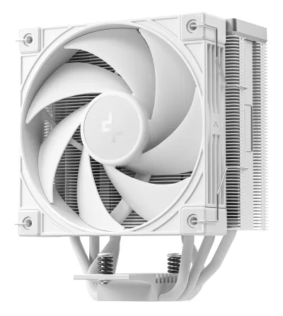 COOLER DeepCool "AK400 G2 WH" skt. Intel si AMD, racire cu aer, vent. 120mm, 2200 rpm, 4 heatpipies, inaltime 156mm, top cover lemn, alb,"R-AK400G2-WHNNMN-GJD"  (timbru verde 0.8 lei)