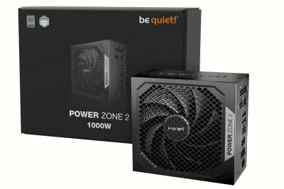 SURSA be quiet "Power Zone 2", 1000W,  certificare 80 Plus Platinum, LLC, SR, DC to DC, modular,  fan 140mm Pure Wings 3, negru, "BP008EU" (timbru verde 4 lei)