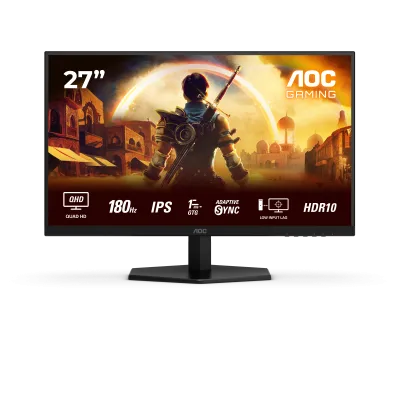 Monitor Consumer AOC Q27G42XE, 27", 2560 x 1440 pixeli, Black, Red, 2 ani Garantie