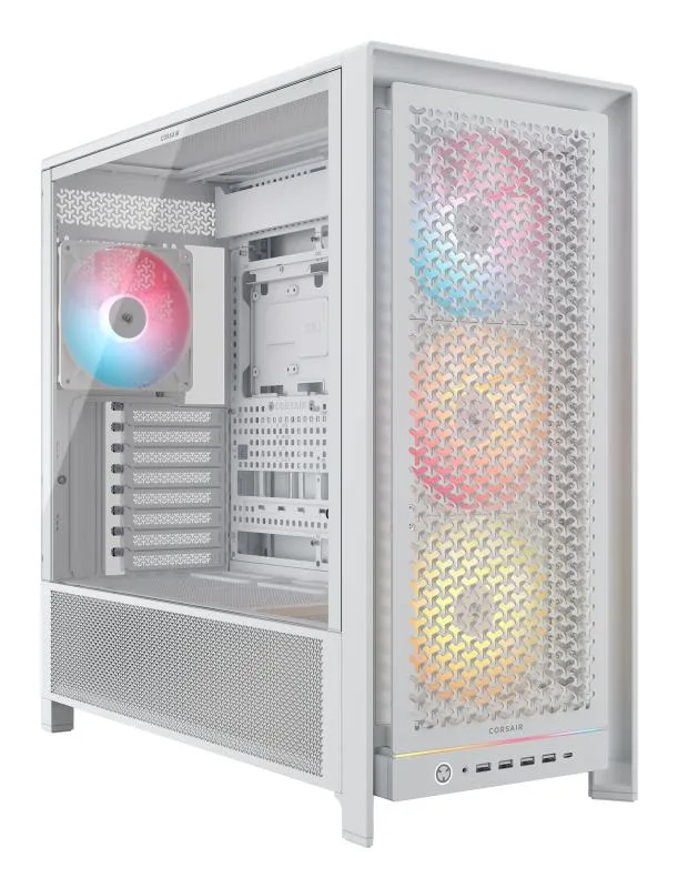 Carcasa CORSAIR FRAME 5000D RS ARGB, RGB, Mid Tower, White