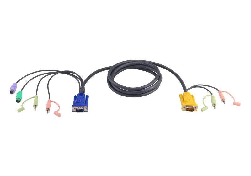 I/O ACC CABLE USB KVM 1.8M/3 IN 1 SPDH 2L-5302P ATEN "2L-5302P" (timbru verde 0.08 lei)