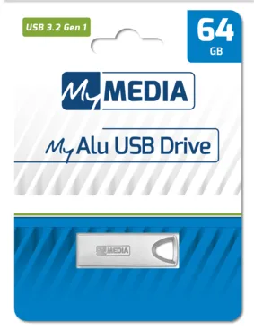 My Media Alu USB 3.2 Gen 1 Drive 64GB "69277" (timbru verde 0.03 lei)