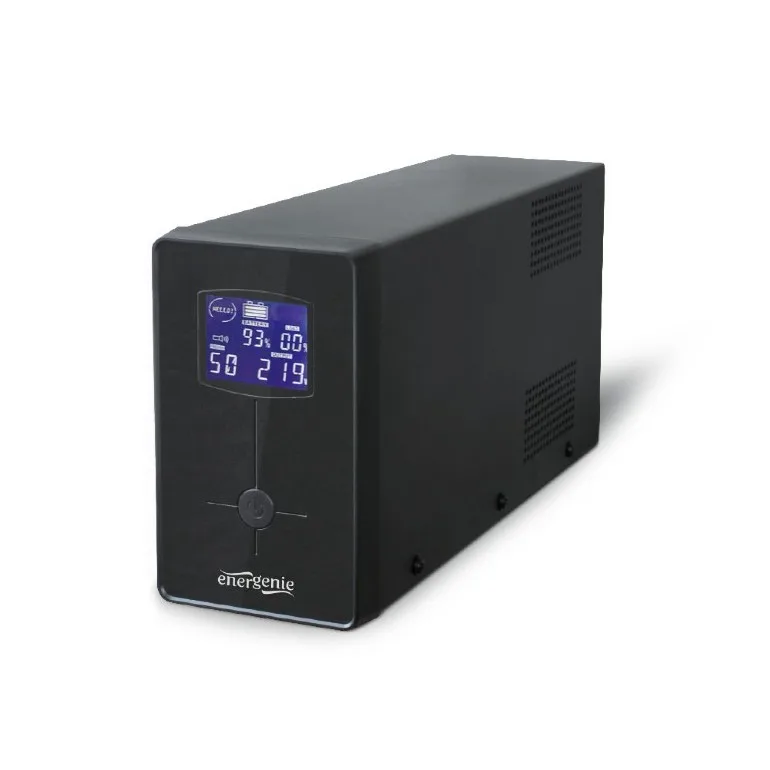 UPS GEMBIRD, Line Int. , mini tower, 650VA/390W, AVR, IEC x 2/ Schuko x 1, 1 x baterie 12V/7Ah, display LCD, back-up 1 - 10 min., "EG-UPS-031", (timbru verde 11 lei)