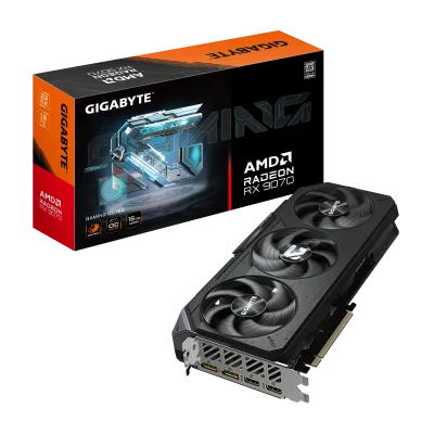 Placa video Gigabyte Radeon RX 9070 GAMING OC, 16GB GDDR6, PCI Express 5.0, 256-bit