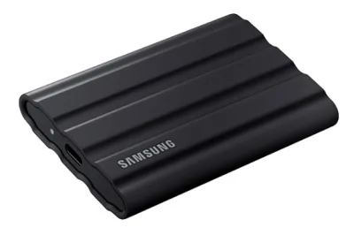 SSD. extern SAMSUNG T7 Shield, 2TB, USB 3.2 gen 1, R/W: 1050/1000 MB/s, negru, "MU-PE2T0S/EU" (timbru verde 0.18 lei)