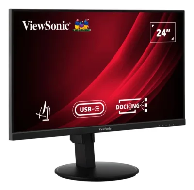 MONITOR LCD 24" IPS/BLACK VG2409U-2 VIEWSONIC "VG2409U-2" (timbru verde 7 lei)
