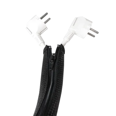 MANSON protectie cabluri LOGILINK, cu fermoar, diametru 20mm, 2m, negru, "KAB0047"