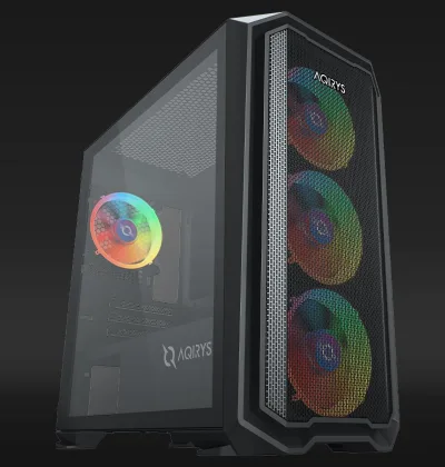 Carcasa AQIRYS WEZEN, RGB, Mid Tower, Black