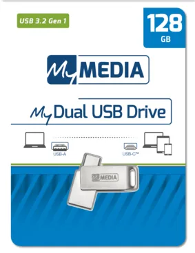 My Media Dual USB 3.2 Gen 1 /USB C Drive 128GB "69271" (timbru verde 0.03 lei)