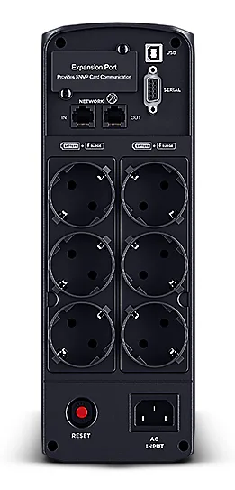 UPS CYBER POWER Line Int. cu Sinusoida Pura,tower,1600VA/ 1000W,AVR,6xShucko,LCD,2x12V/9Ah,Backup 3-10min,incarc.8h,USB,RS232,RJ45,GreenP,seria CP,"CP1600EPFCLCD"  (timbru verde 11 lei)