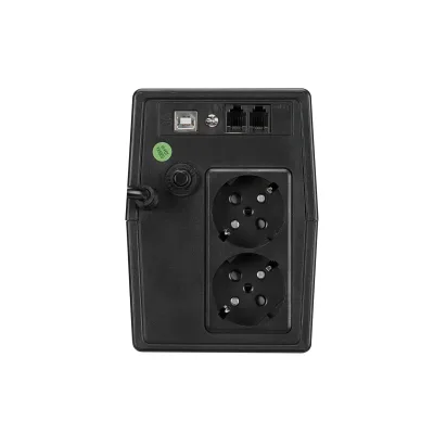 UPS FORTRON Line Int. cu management, LCD,   600VA/ 360W, AVR, 2 x socket Schuko, display LCD, 1 x baterie 12V/7Ah, conector USB, combo RJ11/RJ45, "iFP600" "PPF3602700"  (timbru verde 4 lei)