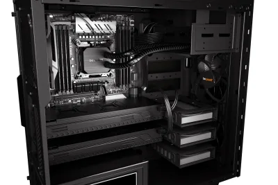 CARCASA be quiet! "PURE BASE 600", Middle Tower, ATX, fara sursa, 2xfan, USB 3.2 gen 1 x 2, audio+mic, PSU shroud, 7 sloturi expansiune, iluminare , negru, "BG021" (timbru verde 0.24lei)