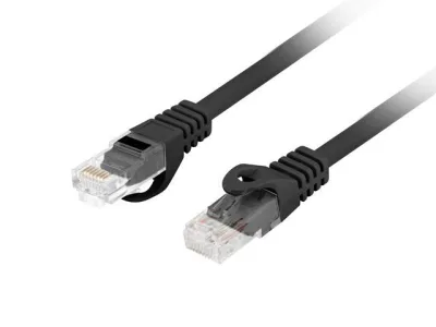 Patch cord Cat.6 UTP LSZH Cu 10 m negru, Fluke Passed