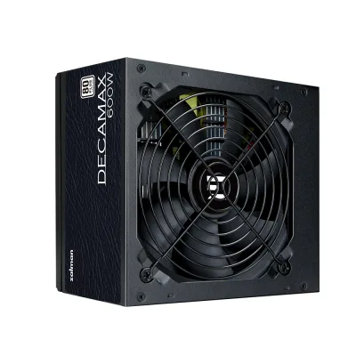 SURSA Zalman "Decamax 600", 600W, certificare 80 Plus, active PFC, fan 120mm, negru, "ZM600-LX3" (timbru verde 2 lei)