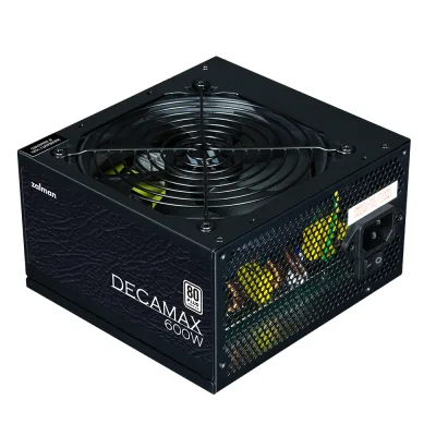 SURSA Zalman "Decamax 600", 600W, certificare 80 Plus, active PFC, fan 120mm, negru, "ZM600-LX3" (timbru verde 2 lei)