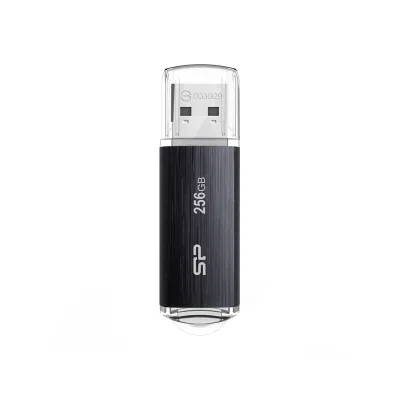 Memorie USB Blaze B02, 256GB, USB 3.0, Black "SP256GBUF3B02V1K" (timbru verde 0.03 lei)