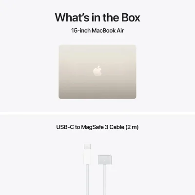 MacBook Air 15.3" Retina/Apple M5 (CPU 10-core, GPU 10-core, NeuralEngine16-core)/32GB/512GB - Starlight - INT KB (No Adapter) - 2026 (CTO from MDVD4RO/A)