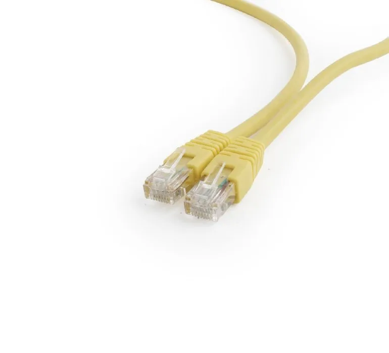 PATCH CORD UTP GEMBIRD Cat6, cupru-aluminiu, 0.5 m, galben, AWG26, "PP6U-0.5M/Y" (timbru verde 0.08 lei)
