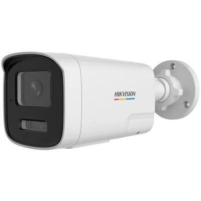 Camera de supraveghere IP Bullet 4MP ColorVu 3.0 Hikvision DS-2CD1T47G3H-LIUF/SL(2.8MM), lentila fixa 2.8mm, iluminare: Color: 0.001 Lux @ (F1.0, AGC ON),B/W: 0 Lux cu IR: 50m, microfon incorporat, difuzor incorporat, interfata: 1 x RJ45 10 M/100 M