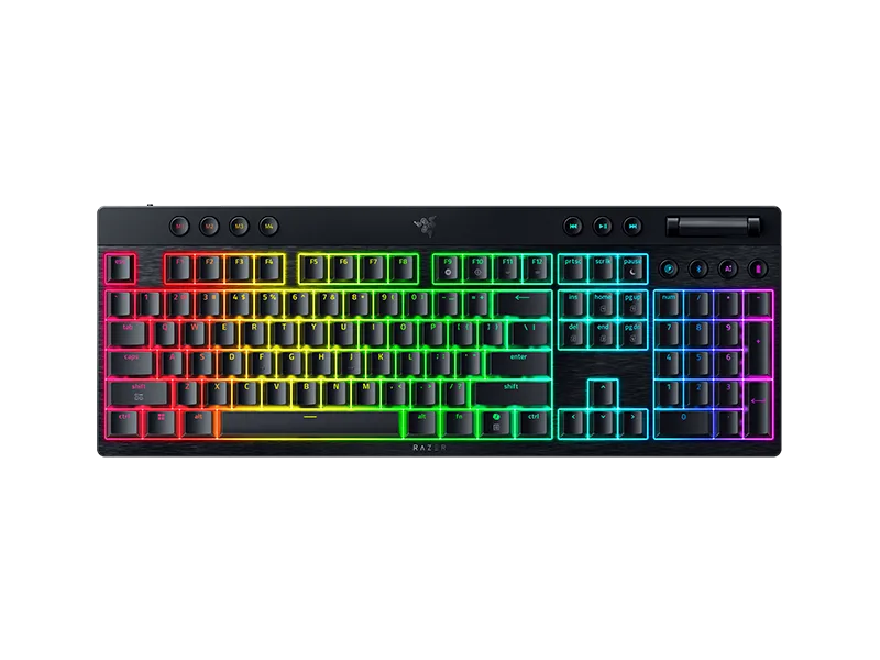Tastatura Mecanica Gaming Razer BlackWidow V4 Low-Profile HyperSpeed, RGB, Wireless, Negru