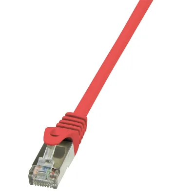 PATCH CORD FTP LOGILINK Cat5e, cupru-aluminiu, 5 m, rosu, AWG26, ecranat "CP1074S" (timbru verde 0.18 lei)