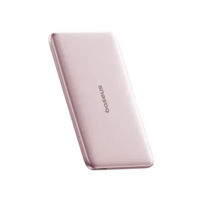 POWER BANK Baseus PicoGo, 5000mAh, 20W, 1 x USB Type-C, prindere magnetica incarcare wireless 15W, cablu integrat USB Type-C la USB Type-C 30cm, roz, "P1007680C453-00" (timbru verde 0.98 lei) - 6932172690663