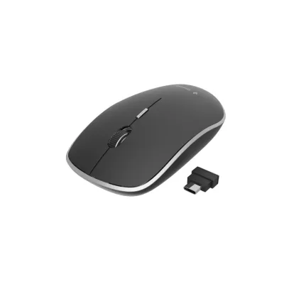 MOUSE GEMBIRD, PC sau NB, wireless, 2.4GHz, optic, 1600 dpi, butoane/scroll 4/1, silent, USB-C, negru, "MUSW-4BSC-01" (timbru verde 0.8 lei)