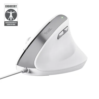 Mouse Trust Bayo II, 2400 DPI, Alb