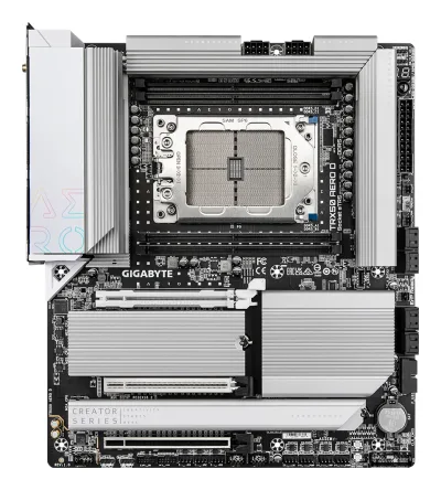 PLACI de BAZA Gigabyte TRX50 AERO D sTR5 4xDDR5, 3x PCIE x16, 4x M.2, 8x SATA 6gb/s, E-ATX "TRX50 AERO D"