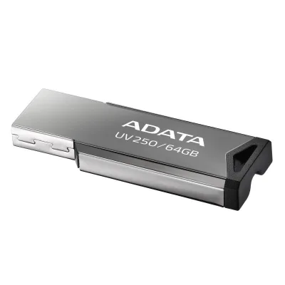 Memorie USB ADATA UV250 64 GB, USB 2.0, Argintiu