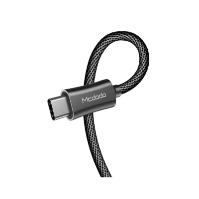 Mcdodo Cablu Knight Type-C, lungime 1.5m, QC 4.0, impletitura nylon Black