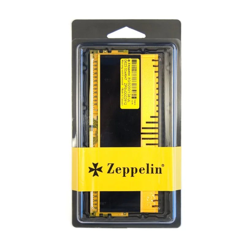 MEMORIE DDR  Zeppelin DDR4  8GB frecventa 3200 MHz, 1 modul, radiator, retail "ZE-DDR4-8G3200-RD-GM"