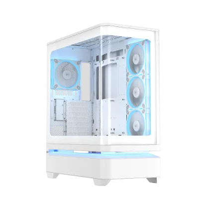 Carcasa ASUS PRIME AP304 TG ARGB WHITE, Mid Tower, White