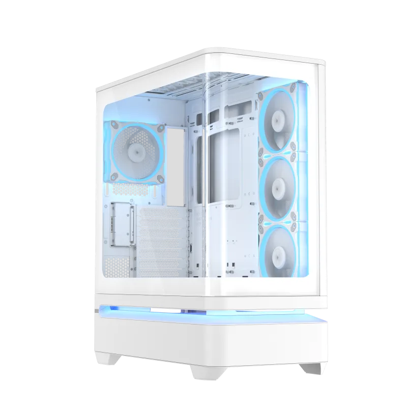 Carcasa ASUS PRIME AP304 TG ARGB WHITE, Mid Tower, White