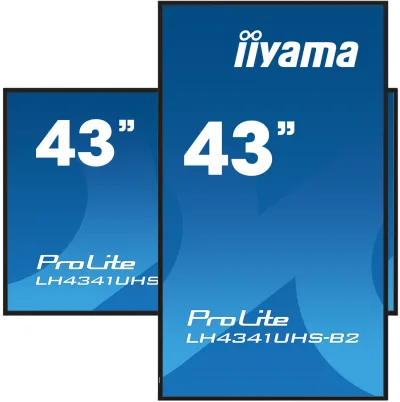 Monitor LED ProLite LH4341UHS-B2 43" IPS LED, 4K, 24/7 Digital Signage, 1xVGA, 3xHDMI "LH4341UHS-B2" (timbru verde 7 lei)