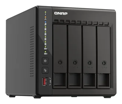 NAS QNAP 453E 4BAY 2.6GHZ TWR SATA, "TS-453E-8G" (timbru verde 11 lei)