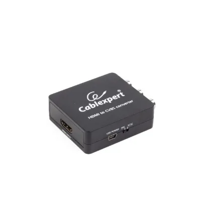 ADAPTOR video GEMBIRD, splitter HDMI (M) la Composite video + audio L/R (M) x 2, rezolutie maxima Full HD (1920 x 1080) la 60Hz, black, "DSC-HDMI-CVBS-001" (timbru verde 0.08 lei)