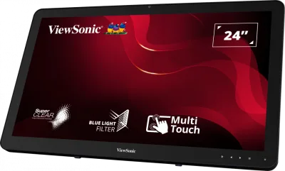 Monitor Consumer ViewSonic TD2430, 24", 1920 x 1080 pixeli, Touchscreen, Black, 3 ani Garantie