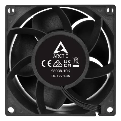 VENTILATOR carcasa Arctic, 80mm, 10000 rpm, dual-bearing, PWM regulated, pachet 4 buc, "ACFAN00291A"
