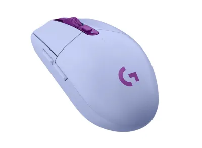 MOUSE LOGITECH, "G3054 Lightspeed", gaming, wireless, 2.4GHz, optic, 12000 dpi, butoane/scroll 6/1, buton selectare viteza, mov, "910-006022" (timbru verde 0.18 lei)