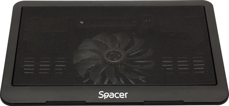 Stand/Cooler notebook SPACER SP-NC19, pana la 16 inch, 1 ventilator, Negru