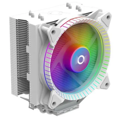Cooler Procesor AQIRYS URANUS ARGB ALB, Aer, 12 cm, aRGB