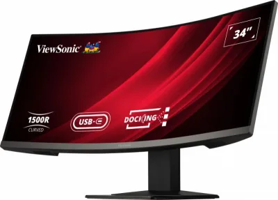 Monitor Consumer ViewSonic VG3419C, 34", 3440 x 1440 pixeli, Black, 3 ani Garantie